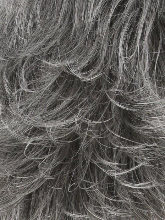 92 | Dark Brown Blended with 90% Grey on top gradually darkening 50% Grey tips