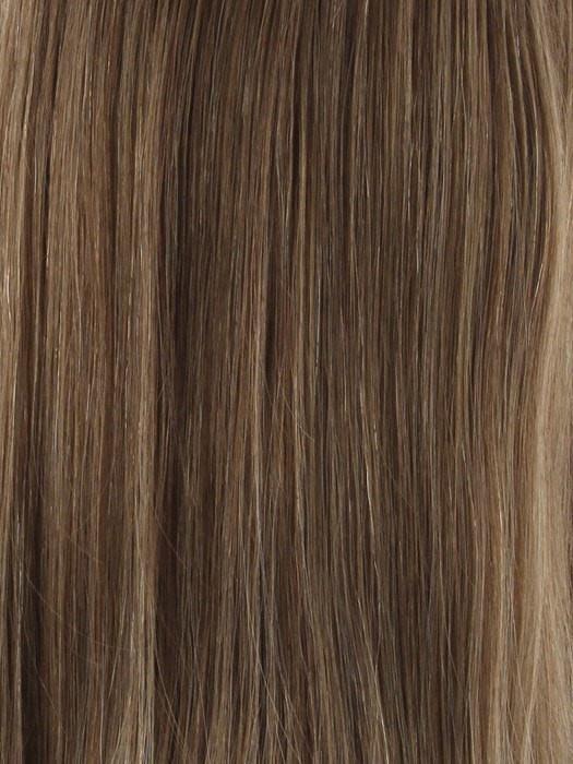 6/10T | Medium Chestnut Brown tipped w/ Medium Golden Brown