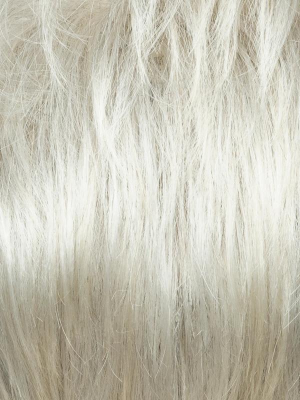 Champagne Silver | 50:50 mixture of light neutral blonde and 56, Highlights on face line and tipping method at hair ends