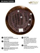 Big Bangs Topper by Envy | Synthetic Hair Topper - Wig Studio 1