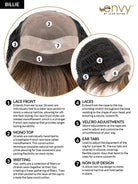 Billie by Envy | Human Hair/Heat Friendly Synthetic Blend Wig - Wig Studio 1