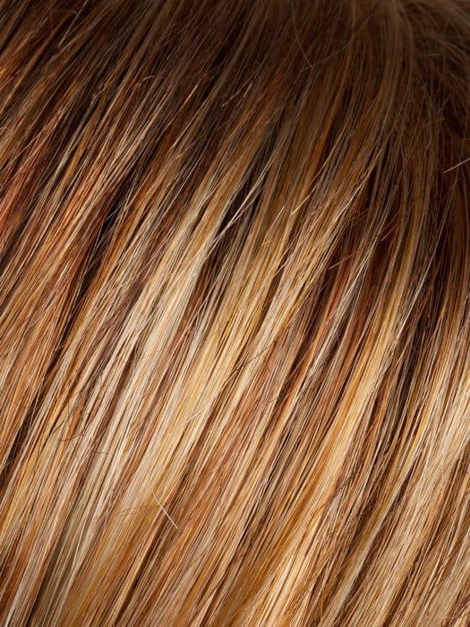 MOCCA ROOTED - Medium Brown, Light Brown, and Light Auburn blend with Dark Roots