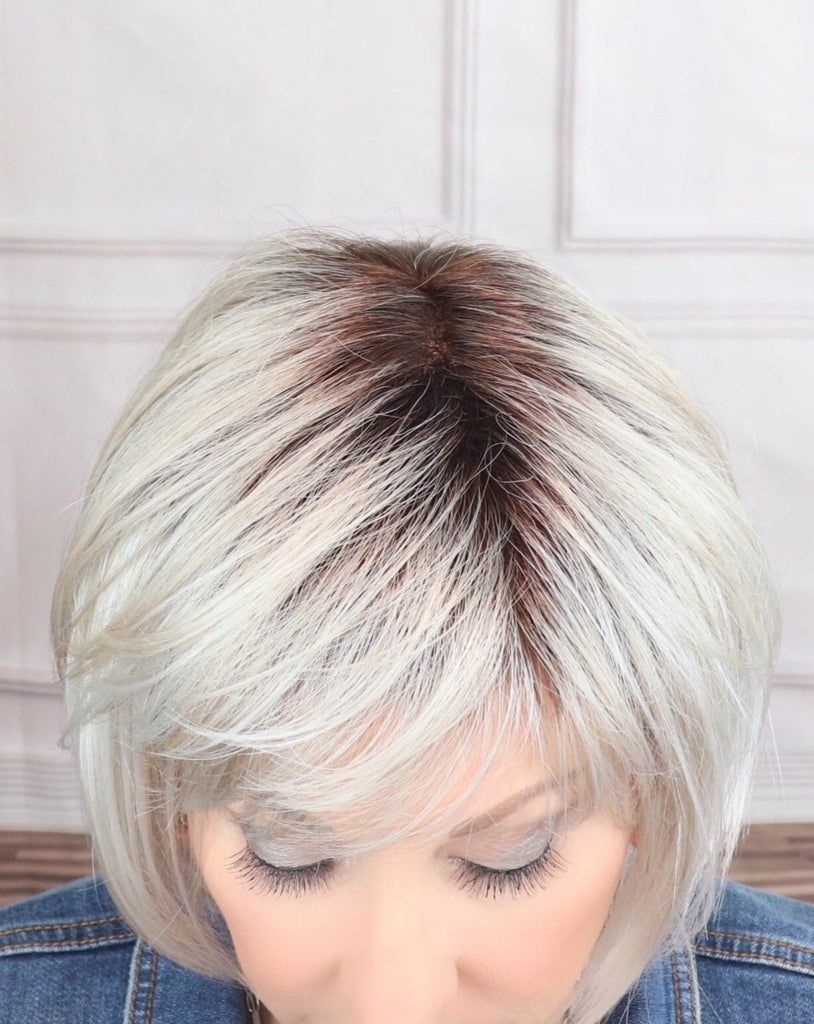 Silver Blonde Rooted