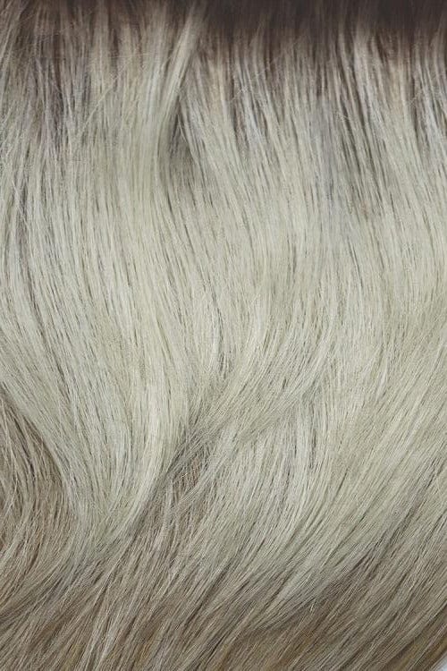Creamy Dolce | Medium brown roots with platinum blond top and honey blonde mix underneath