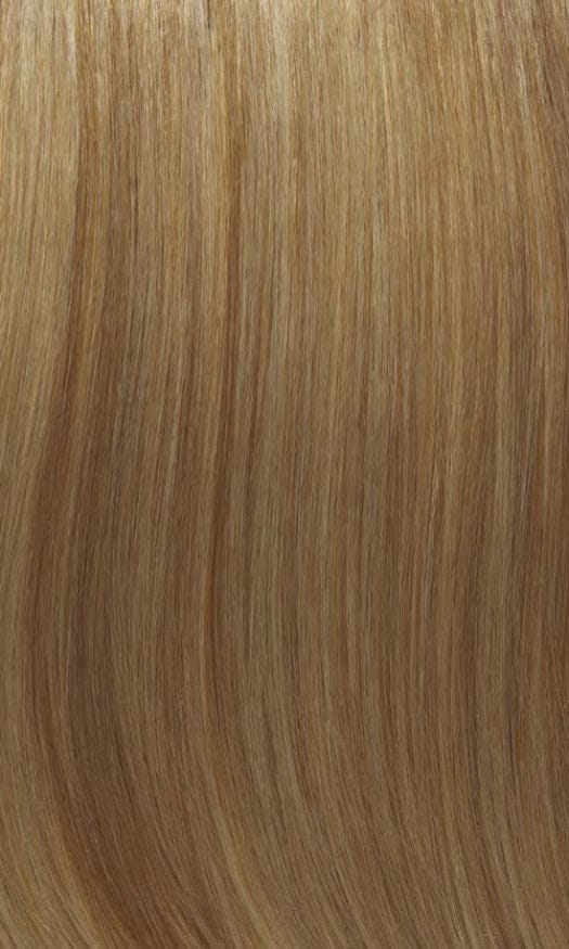 25H | Golden blonde highlighted blend with subtle hints of strawberry