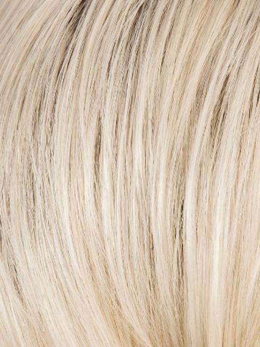 LIGHT-CHAMPAGNE-ROOTED | Light Beige Blonde, Medium Honey Blonde, and Platinum Blonde blend with Dark Roots