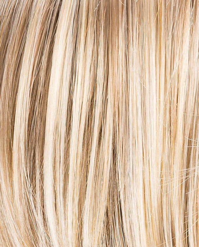 Champagne rooted | Light Beige Blonde,  Medium Honey Blonde, and Platinum Blonde blend with Dark Roots