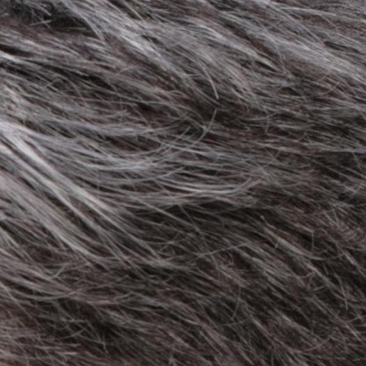 R344LF58 | Dark Brown & Off Black Gray Lightening to Off-White Mix in Front