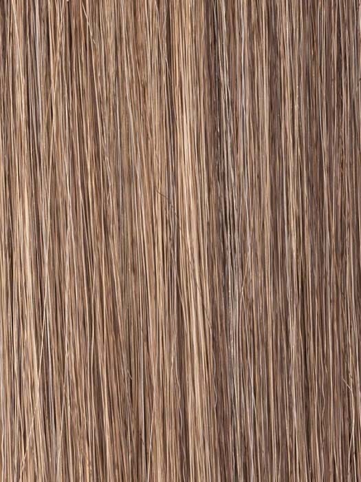BERNSTEIN-ROOTED |  Lightest Brown and Dark Strawberry Blonde with Light Golden Blonde Blend and Shaded Roots