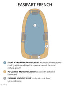 easiPart Topper French 18" | Remy Human Hair