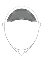 easiCrown Hair Piece 12" - Placement 