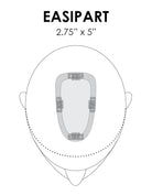 easiPart 8" by easiHair | Remy Human Hair Topper - Wig Studio 1