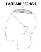 easiPart French 18" by easiHair | Remy Human Hair Topper - Wig Studio 1