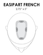 easiPart French 8" by easiHair | Remy Human Hair Topper - Wig Studio 1