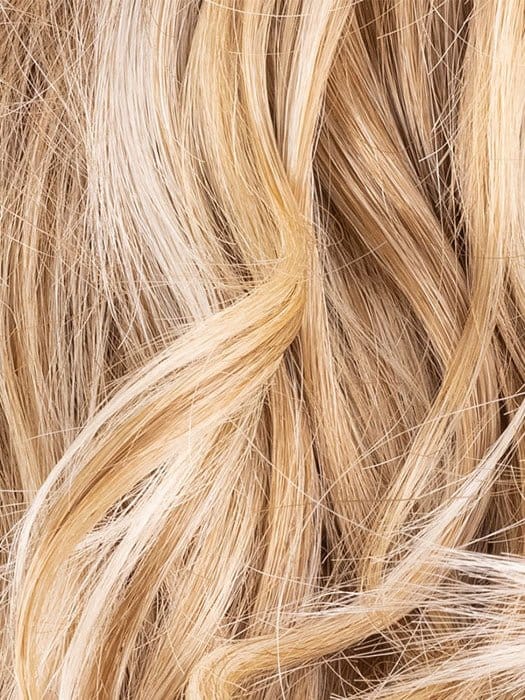 Sandy Blonde Rooted | Medium Honey Blonde, Light Ash Blonde, and Lightest Reddish Brown blend with Dark Roots