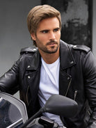 Edge Men's Synthetic Lace Front Wig by HIM | Mono Crown - Wig Studio 1