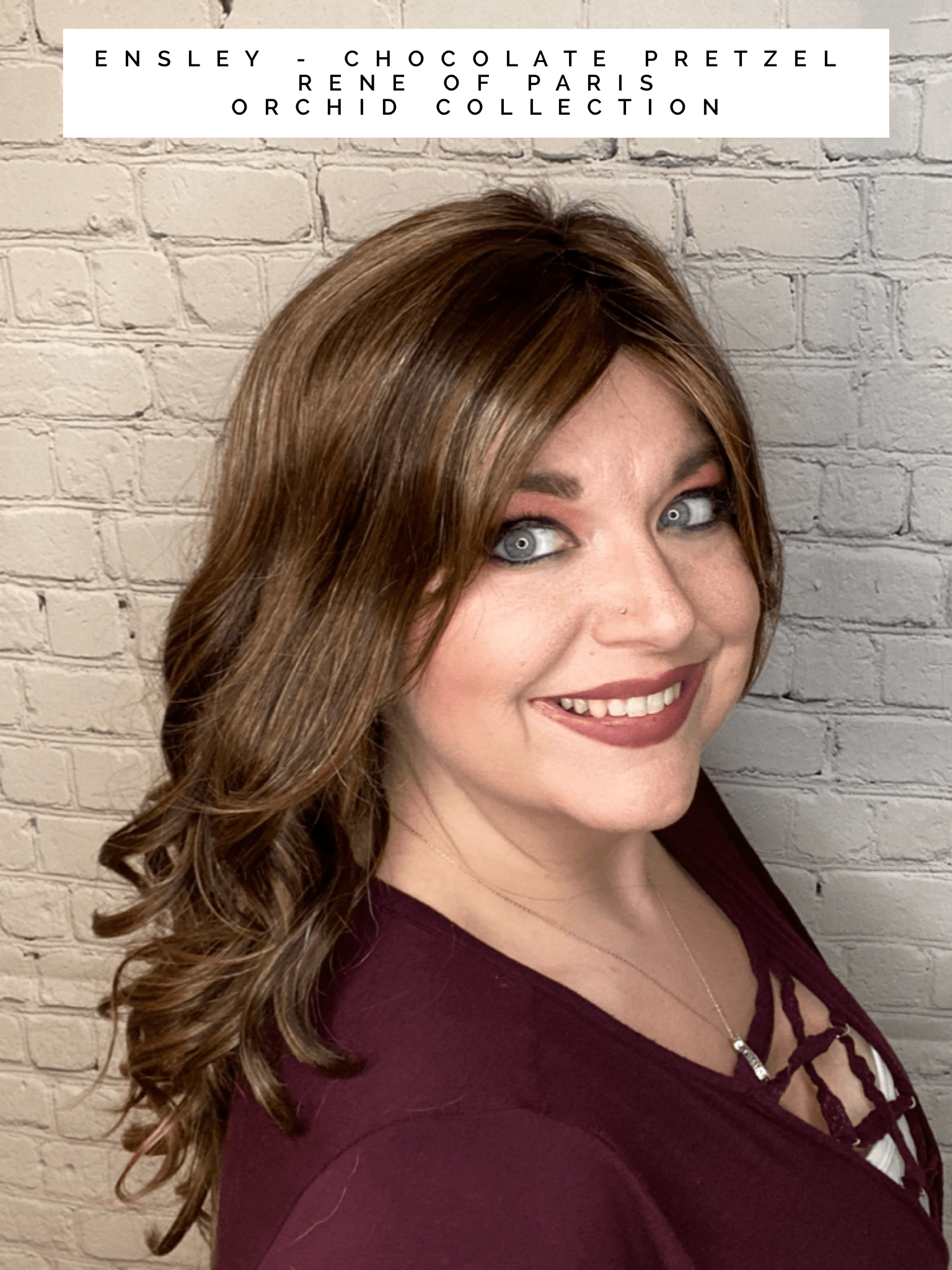 Ensley Synthetic Lace Front Wig by Rene of Paris | Mono Part - Wig Studio 1