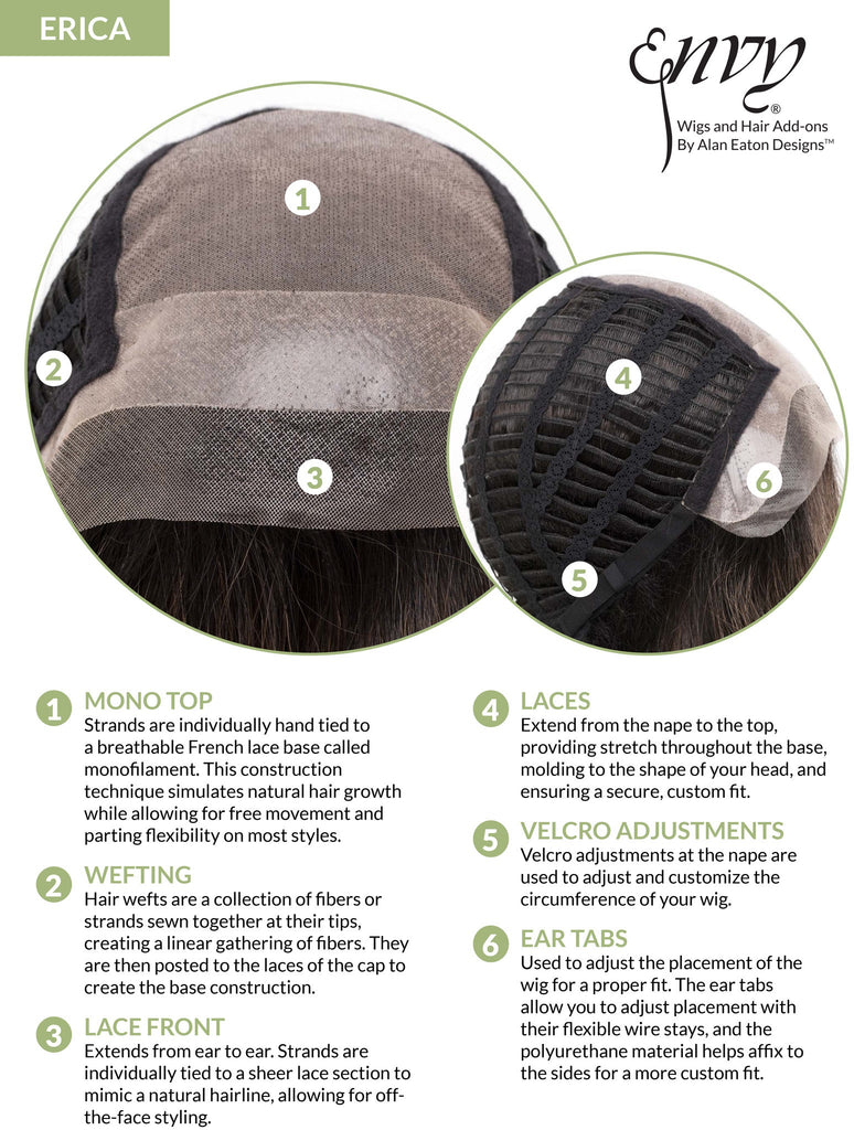 Erica by Envy | Human Hair/Heat Friendly Synthetic Blend Wig - Wig Studio 1