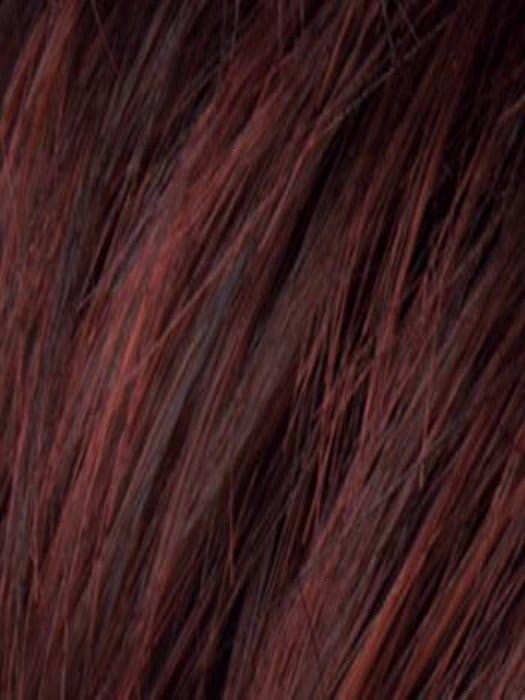 AUBERGINE MIX | Darkest Brown with hints of Plum at base and Bright Cherry Red and Dark Burgundy Highlights