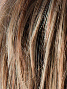 LIGHT-BERNSTEIN-R | Light Auburn, Light Honey Blonde, and Light Reddish Brown blend and Dark Roots