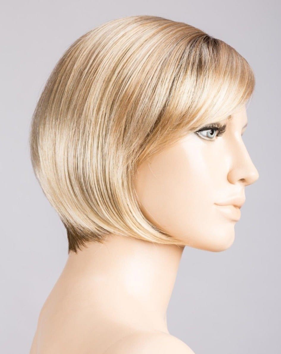 SANDY-BLONDE-ROOTED | Medium Honey Blonde Light Ash Blonde and Lightest Reddish Brown blend with Dark Roots