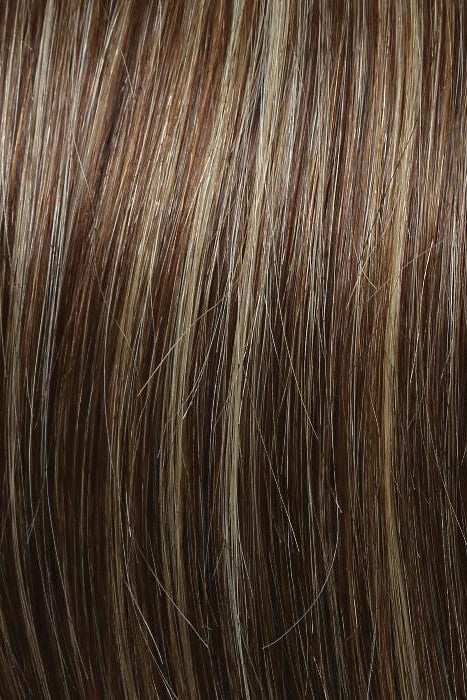 R11S GLAZED MOCHA | Warm Medium Brown with Golden Blonde Highlights on Top