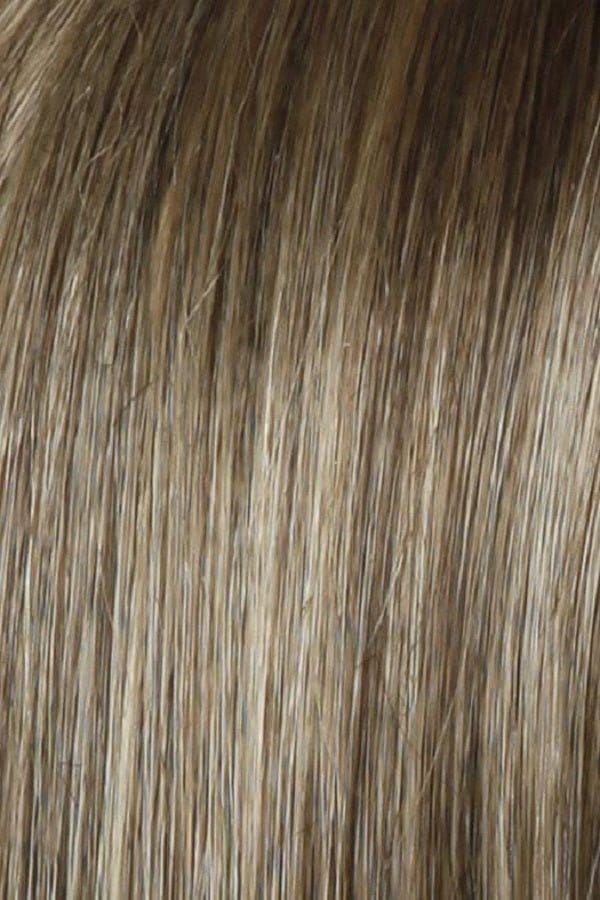 SS12/22 SHADED CAPPUCCINO | Light Golden Brown Evenly Blended with Cool Platinum Blonde Highlights and Dark Roots