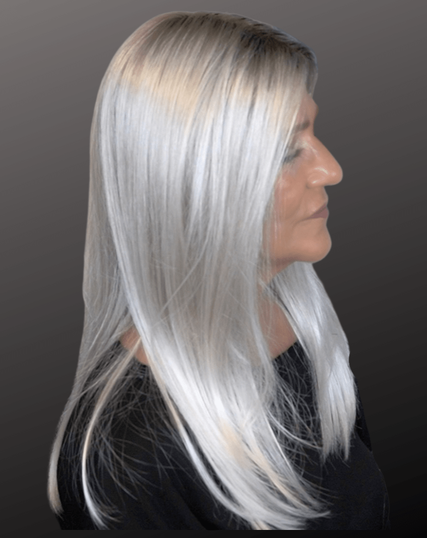 Harper Synthetic Lace Front Wig by Rene of Paris | Mono Part - Wig Studio 1