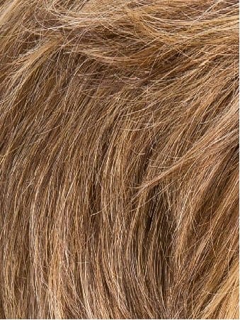 BERNSTEIN ROOTED | Light Brown Base with Subtle Light Honey Blonde and Light Butterscotch Blonde Highlights and Dark Roots
