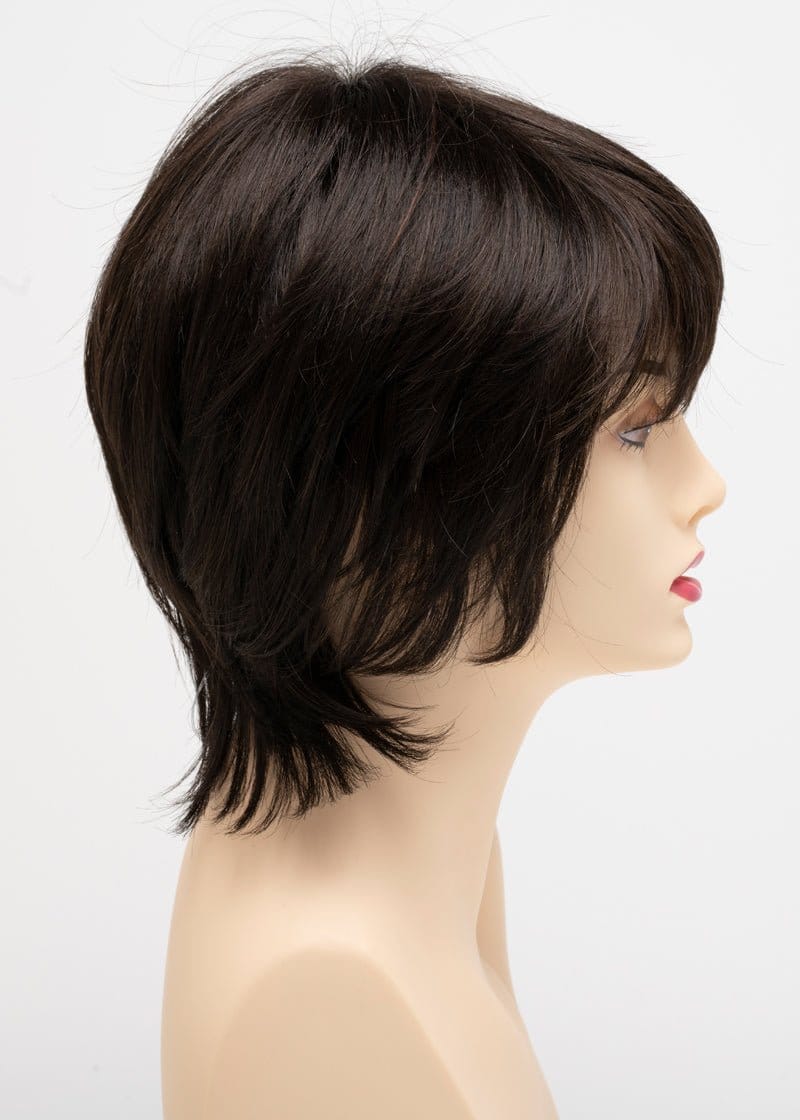 Dark Brown | A rich sable brown with mahogany highlights