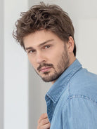 Justin by Ellen Wille | Men's Synthetic Lace Front Wig | Double Mono Top - Wig Studio 1