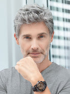 Justin by Ellen Wille | Men's Synthetic Lace Front Wig | Double Mono Top - Wig Studio 1