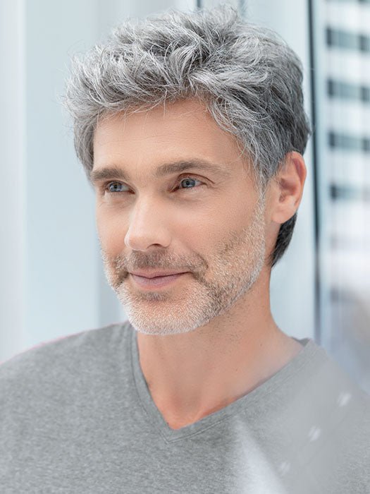 Justin by Ellen Wille | Men's Synthetic Lace Front Wig | Double Mono Top - Wig Studio 1
