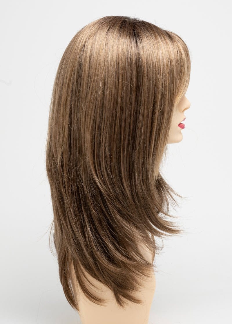 Toasted Sesame | Chocolate brown roots with a toasted brown and wheat blonde blend