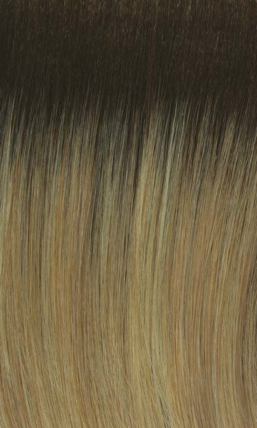 25GR | Golden blonde highlighted blend with subtle hints of strawberry and chestnut roots