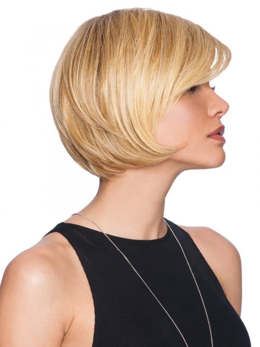 Heat-Friendly Synthetic Wig, Shoulder-Length Layered Bob with Bangs Elegant Short Brown Bob Wig for Women 10 Inch Fluffy Short  main image 3