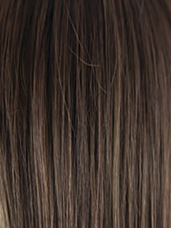 Raisin Glaze H | Rooted Dark with Light Brown base with Medium Blonde highlights