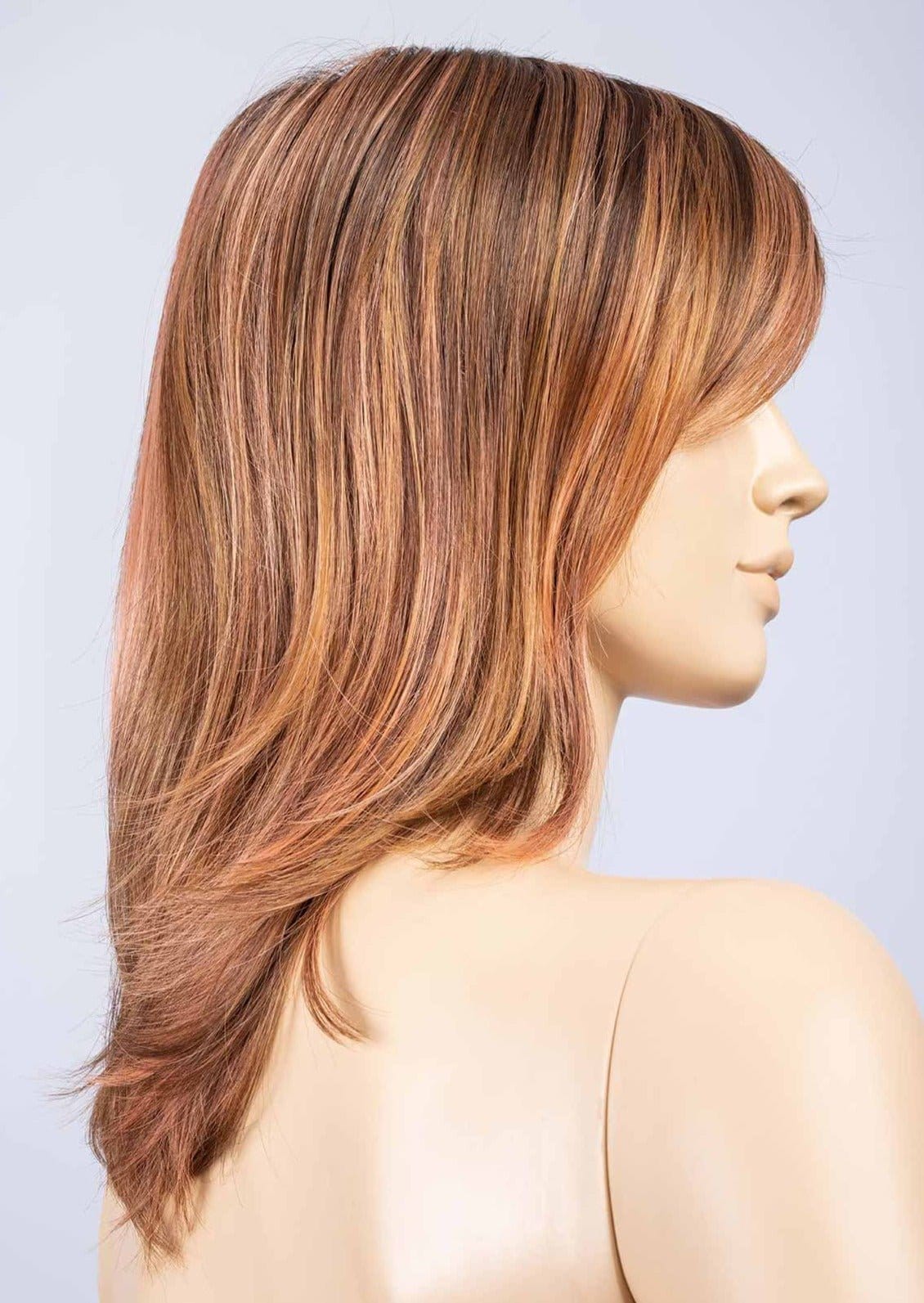 Rosewood Brown Shaded | Medium Brown, Caramel, and Rose Gold blend with Dark shaded Roots