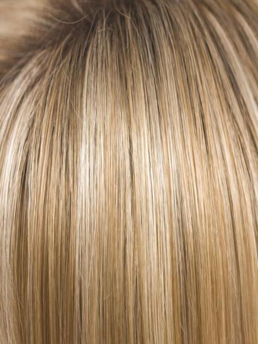 CREAMY TOFFEE R | Rooted Dark with Light Platinum Blonde and Light Honey Blonde 50/50 blend