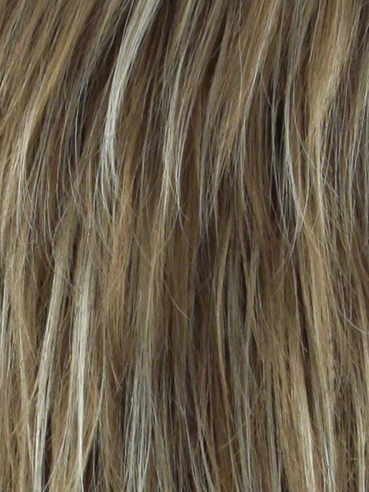 Nutmeg F | Medium Blonde and Honey Brown Base Frosted with Platinum Blonde Highlights