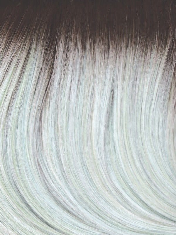 Seaglass R | Rooted with light brown that gradually blends into a light seaglass green throughout
