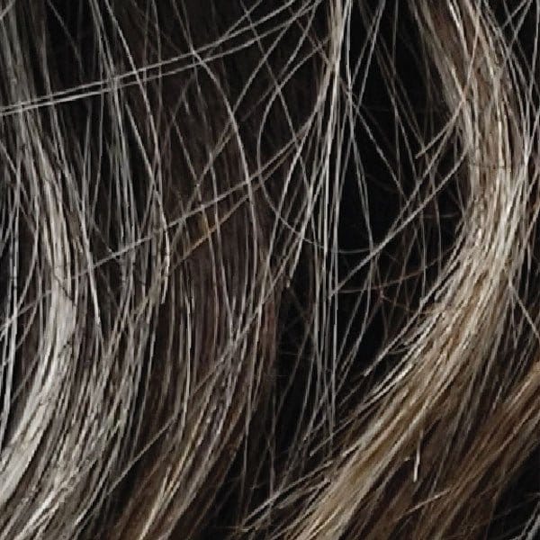 Americano | Dark Brown Base with Medium Golden Brown, Pale Blonde, Platinum Blonde Painted Highlights