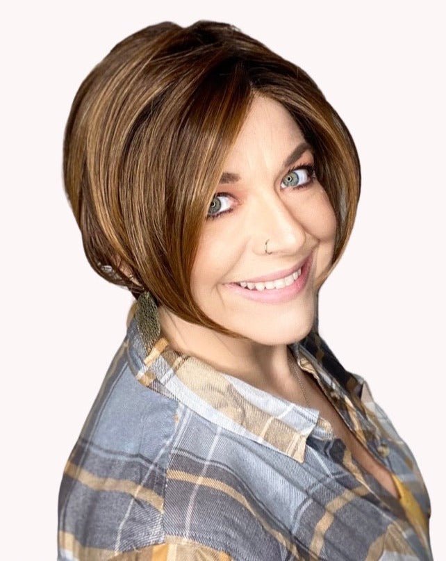 Open Box | Aletta Wig by Ellen Wille | Petite/Average Cap | Chocolate Shaded - Wig Studio 1