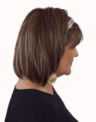 Open Box | Alva Synthetic Wig by Noriko | Basic Cap | Chocolate Frost - R - Wig Studio 1