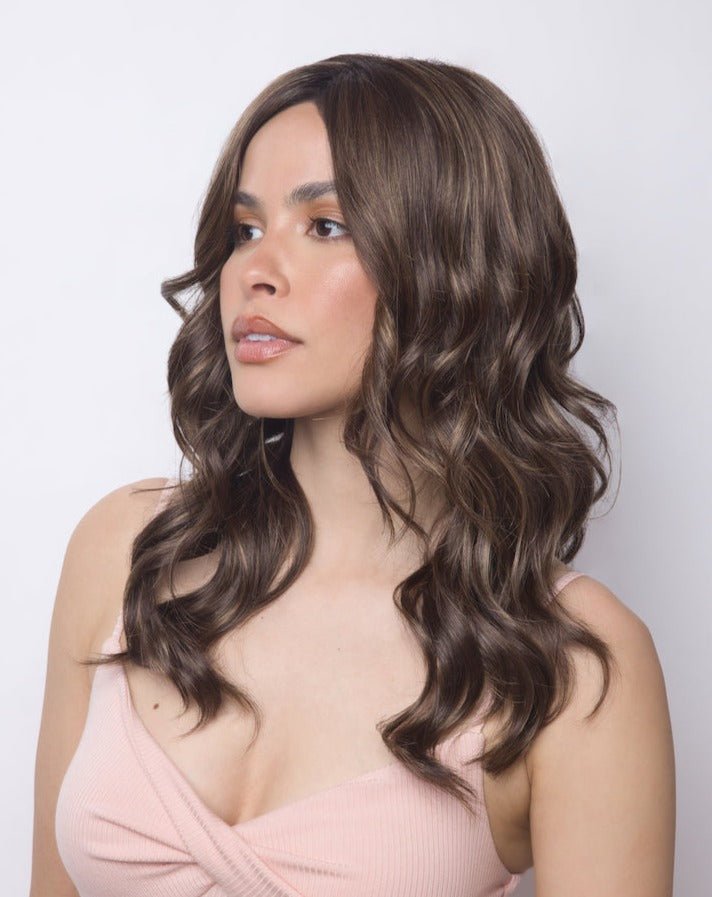 Open Box | Avalon Synthetic Lace Front Wig by Rene of Paris | Plumberry Jam - LR - Wig Studio 1