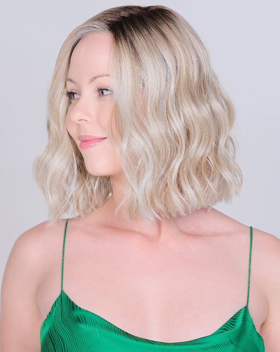 Open Box | Califia Synthetic Lace Front Wig by Belle Tress | Mono Part | English Toffee - Wig Studio 1