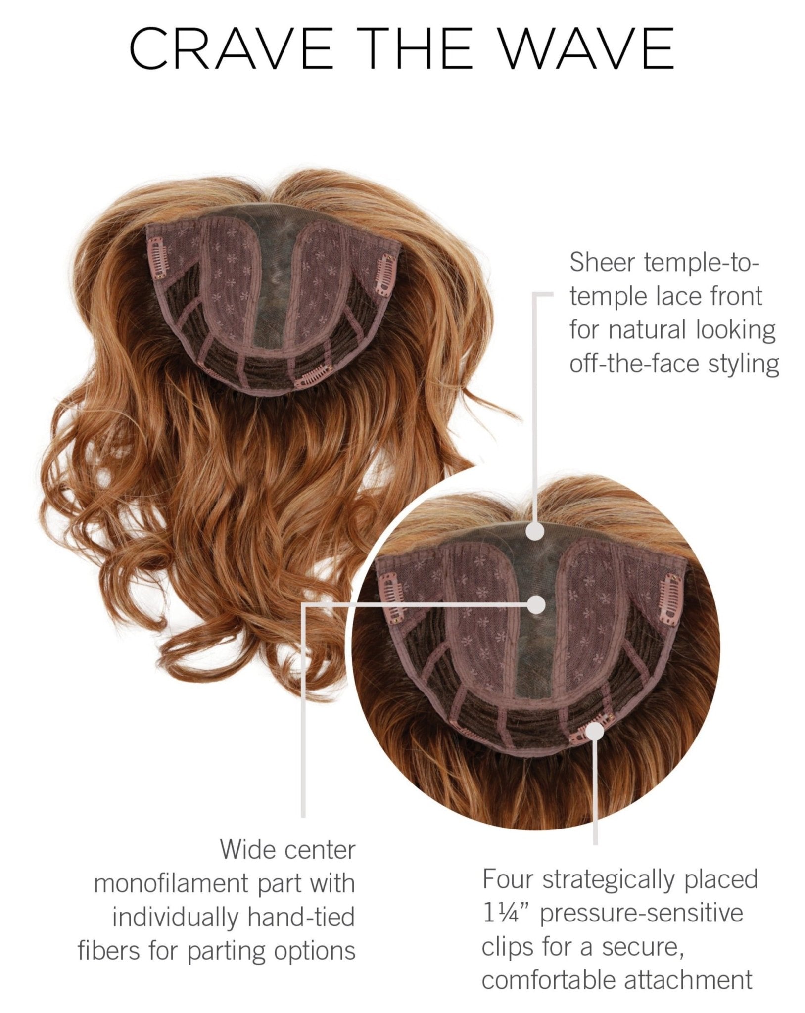 Open Box | Crave the Wave Topper by Raquel Welch | RL6/28 - Wig Studio 1