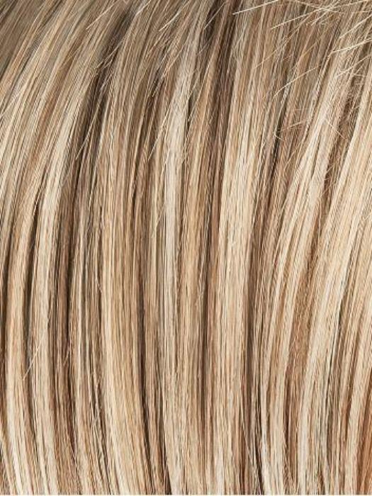 SANDY-BLONDE-ROOTED | Medium Honey Blonde, Light Ash Blonde, and Lightest Reddish Brown blend with Dark Roots