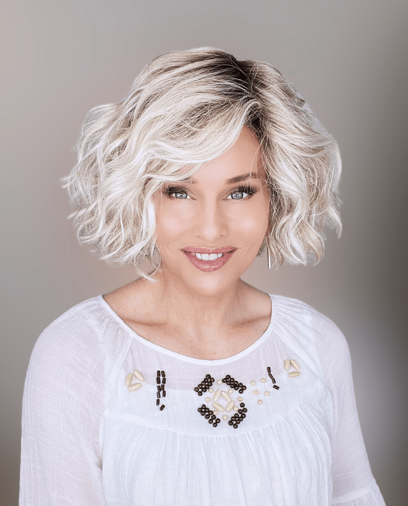 Open Box | Dance Wig by Ellen Wille | Petite/Average Cap | Sandy Blonde Rooted - Wig Studio 1
