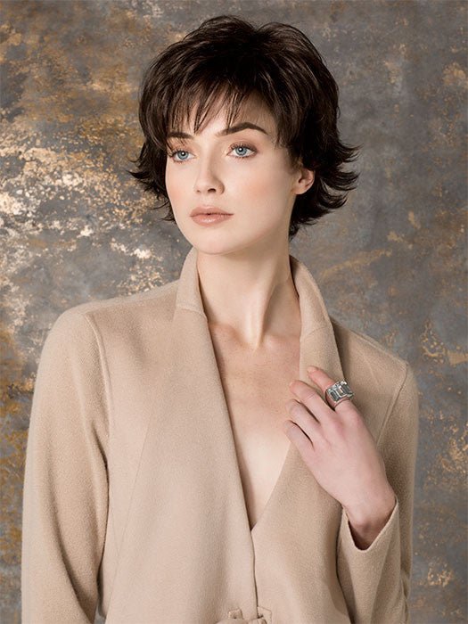 Open Box | Date Wig by Ellen Wille | Synthetic Hair | Petite/Average Cap | Espresso Mix - Wig Studio 1